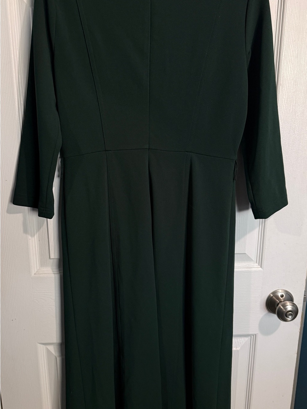 Classy Dark Green Mid Sleeve Calvin Klein Dress. Size - 8 - Picture 2 of 3
